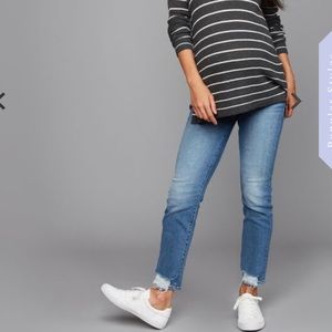7 For All Mankind Luxe Ankle Maternity Jeans